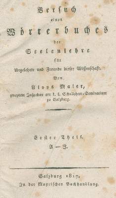 Bild Nr.1: 138-1736 Maier,A.: (Medizin, Psychologie)