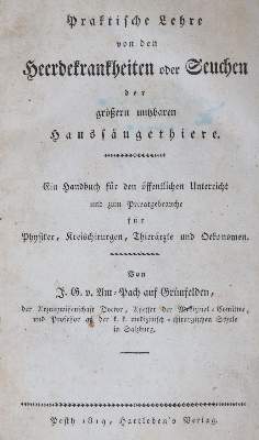 Bild Nr.1: 138-1744 Am-Pach auf Grünfelden,J.: (Medizin, Veterinärmedizin)