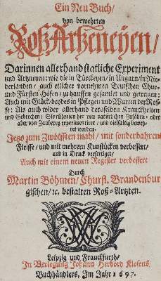 Bild Nr.1: 138-1751 Böhme,M.: (Medizin, Veterinärmedizin, Pferde)