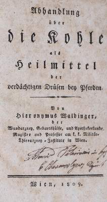 Bild Nr.1: 138-1753 Waldinger,H.: (Medizin, Veterinärmedizin, Pferde)