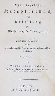 Bild Nr.1: 138-1754 Vier Werke.: (Medizin, Veterinärmedizin)