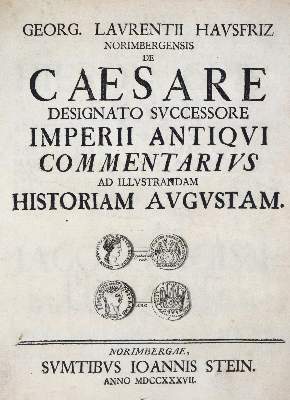 Bild Nr.1: 138-176 Hausfriz,G.L.: (Alte Drucke, Handschriften und Theologie)