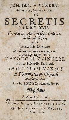 Bild Nr.1: 138-1760 Wecker,J.J.: (Medizin)