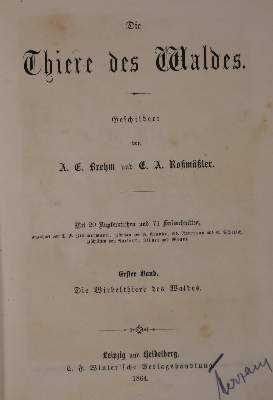 Bild Nr.1: 138-1763 Brehm,A.E. u. E.A.Roßmäßler.: (Zoologie)