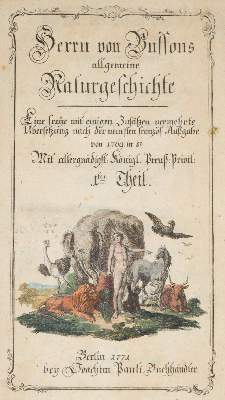 Bild Nr.1: 138-1764 Buffon,(G.L.L.de).: (Zoologie)