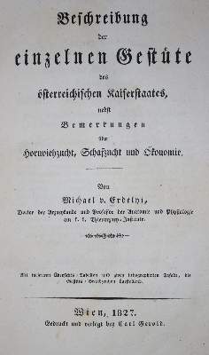 Bild Nr.1: 138-1786 Erdelyi,M.v.: (Zoologie, Pferde)