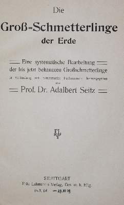 Bild Nr.3: 138-1799 Seitz,A.: (Zoologie, Schmetterlinge)