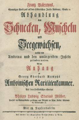 Bild Nr.1: 138-1805 Valentyn,F.: (Zoologie)