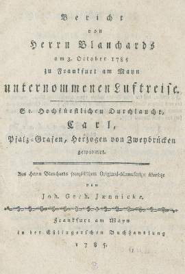 Bild Nr.2: 138-1818 (Blanchard, J.P.).: (Verschiedene Gebiete - Varia, Aeronautik, Ballonfahrt)