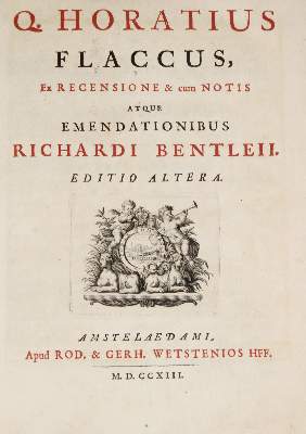 Bild Nr.1: 138-186 Horatius Flaccus,Q.: (Alte Drucke, Handschriften und Theologie)