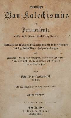 Bild Nr.1: 138-1867 Gerstenberck,H.v.: (Verschiedene Gebiete - Varia, Bauwesen)