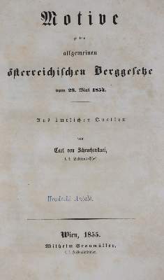 Bild Nr.1: 138-1881 Scheuchenstuel,C.v.: (Verschiedene Gebiete - Varia, Bergbau, Österreich)