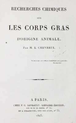 Bild Nr.1: 138-1899 Chevreul,M.E.: (Verschiedene Gebiete - Varia, Chemie)