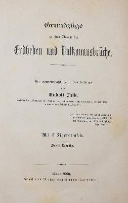 Bild Nr.1: 138-1955 Ludwig,R.: (Verschiedene Gebiete - Varia, Geologie - Mineralogie u. Paläontologie, Vulkane)