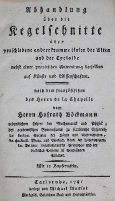 Bild Nr.1: 138-1987 Chapelle (Jean-Baptiste) de La.: (Verschiedene Gebiete - Varia, Mathematik)