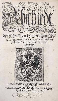 Bild Nr.1: 138-2 Abschiedt: (Alte Drucke, Handschriften und Theologie)