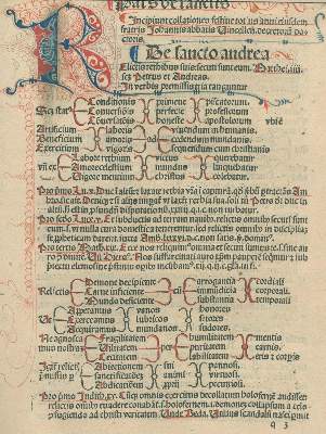 Bild Nr.1: 138-201 Johannes Vercellensis (Nivigellensis).: (Inkunabeln)
