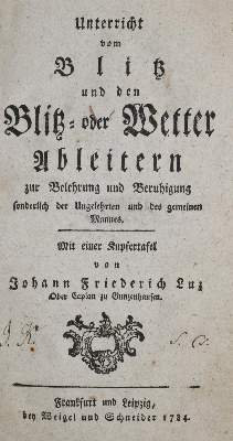 Bild Nr.1: 138-2026 Luz,J.F.: (Verschiedene Gebiete - Varia, Meteorologie)