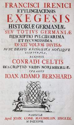 Bild Nr.1: 138-205 Irenicus (Ettlingiacensis),F.: (Alte Drucke, Handschriften und Theologie)