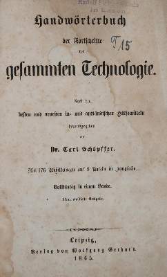 Bild Nr.1: 138-2057 Schöpffer,C. (Hrsg.).: (Verschiedene Gebiete - Varia)