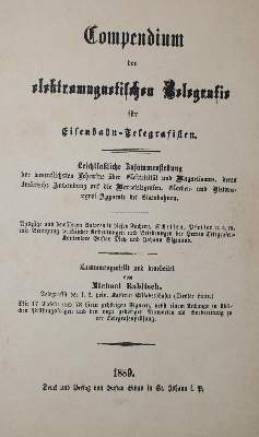 Bild Nr.1: 138-2065 Rabitsch,M.: (Verschiedene Gebiete - Varia, Telegraphie - Telephonie)