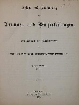 Bild Nr.1: 138-2082 Petermann,C.: (Verschiedene Gebiete - Varia, Wasserbau)