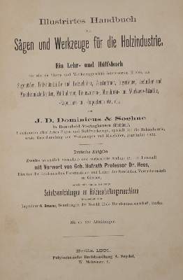 Bild Nr.1: 138-2084 Dominicus,J.D.: (Verschiedene Gebiete - Varia, Werkzeuge)