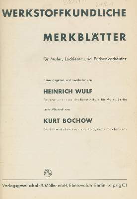 Bild Nr.1: 138-2090 Wulf,H. (Hrsg.).: (Verschiedene Gebiete - Varia)
