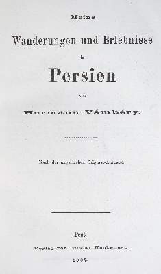 Bild Nr.2: 138-2201 Vambery,H.: (Asien, Persien)