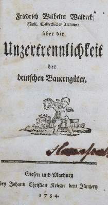Bild Nr.1: 138-2227 Waldeck,F.W.: (Deutschland, Bauerngüter)