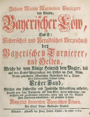 Bild Nr.1: 138-2233 Einzinger von Einzing,J.M.M.: (Deutschland, Bayern)