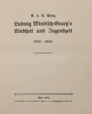 Bild Nr.3: 138-2259 Windisch-Graetz,L.: (Deutschland, Einband)