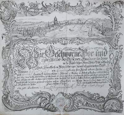 Bild Nr.1: 138-2263 Gesellenbrief.: (Deutschland, Frankfurt)