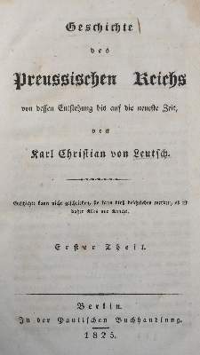 Bild Nr.1: 138-2336 Leutsch,K.C.v.: (Deutschland, Preussen)