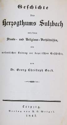 Bild Nr.1: 138-2375 Gack,G.C.: (Deutschland, Sulzbach)