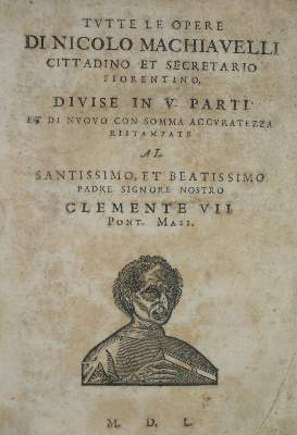 Bild Nr.1: 138-242 Machiavelli,N.: (Alte Drucke, Handschriften und Theologie)
