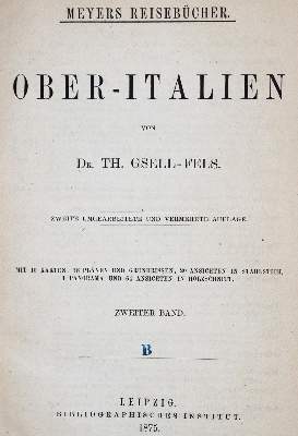 Bild Nr.1: 138-2475 Gsell-Fels,T.: (Meyers Reisebücher)