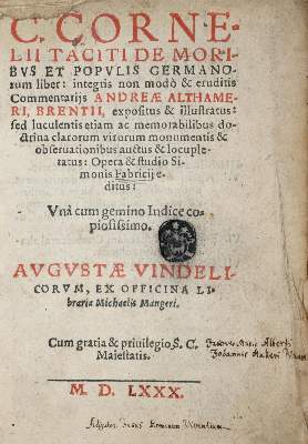 Bild Nr.1: 138-255 Tacitus.: (Melanchthon)