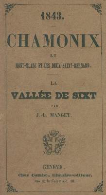 Bild Nr.1: 138-2553 Manget,J.L.: (Verschiedene Gebiete - Varia, Alpen und Alpinismus)
