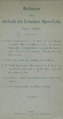 Bild Nr.1: 138-2561 Beilagen: (Verschiedene Länder - Geschichte, Alpen und Alpinismus, Schweizer Alpenclub)