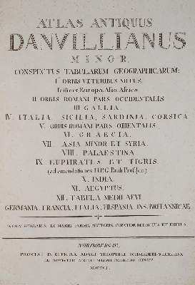 Bild Nr.1: 138-2570 Anville,(J.B.B.d').: (Verschiedene Länder - Geschichte, Atlanten)
