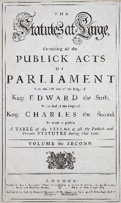 Bild Nr.1: 138-2652 Statutes at large, The,: (Verschiedene Länder - Geschichte, Grossbritannien)
