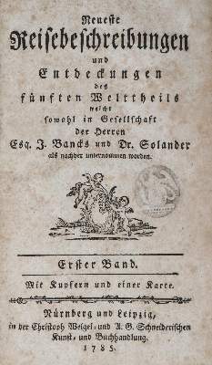 Bild Nr.1: 138-2682 Neueste Reisebeschreibungen: (Verschiedene Länder - Geschichte, Neuseeland)