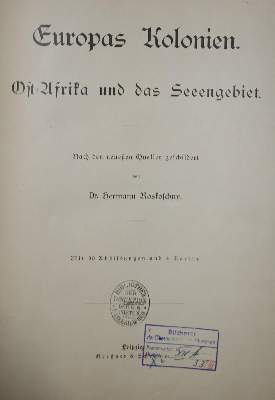 Bild Nr.1: 138-2698 Roskoschny,H.: (Verschiedene Länder - Geschichte)
