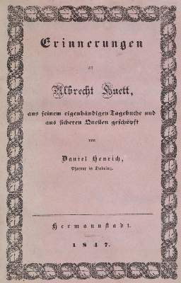 Bild Nr.1: 138-2699 Heinrich,D.: (Verschiedene Länder - Geschichte, Rumänien, Siebenbürgen)