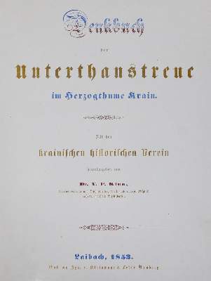 Bild Nr.1: 138-2721 Klum,V.F.: (Verschiedene Länder - Geschichte, Slowenien, Krain)