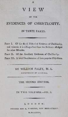Bild Nr.1: 138-274 Paley,W.: (Alte Drucke, Handschriften und Theologie)