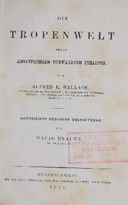 Bild Nr.1: 138-2755 Wallace,A.R.: (Verschiedene Länder - Geschichte)