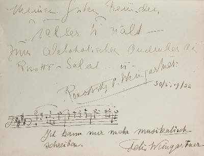 Bild Nr.4: 138-2759 Backhaus Wilhelm,: (Autographen)