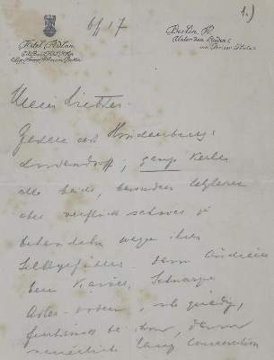 Bild Nr.1: 138-2762 Czernin, Ottokar Graf,: (Autographen)